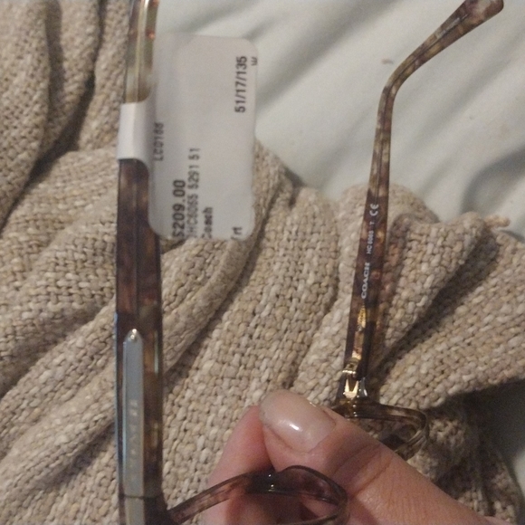 NWT Coach frames, no lens, confetti light brown tortoise , 6065 - Picture 2 of 5